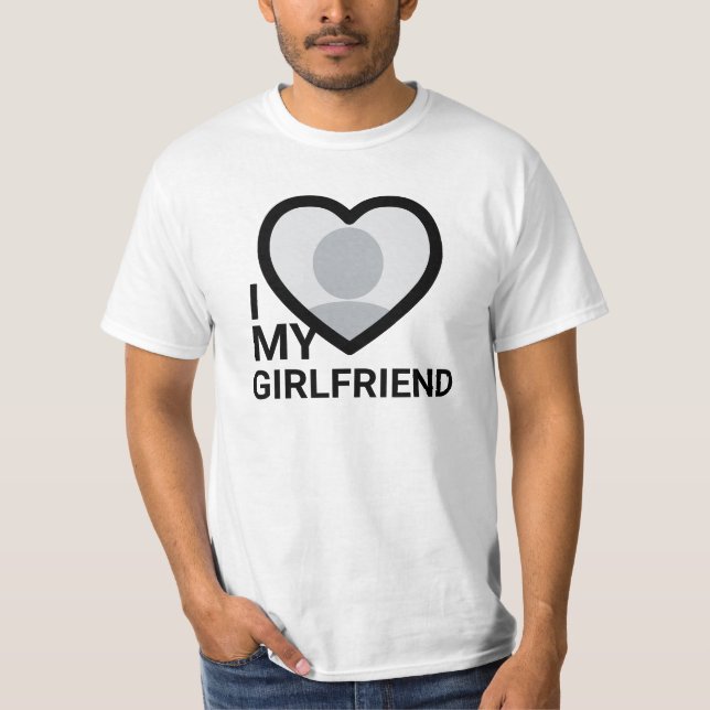I Kärlek My Girlkompis Photo T Shirt (Framsida)