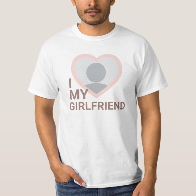 I Kärlek My Girlkompis Photo T Shirt (Framsida)