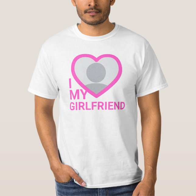 I Kärlek My Girlkompis Photo T Shirt (Framsida)