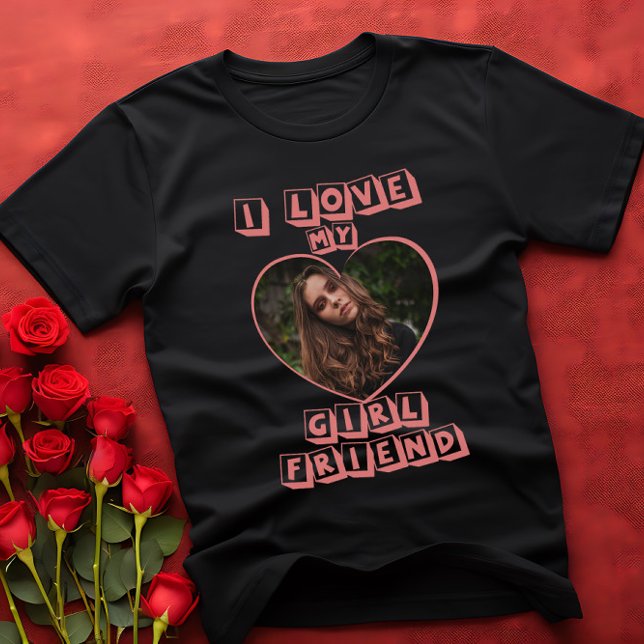 I Kärlek My Girlkompis Rosa Heart Anpassningsbar P T Shirt (Skapare uppladdad)