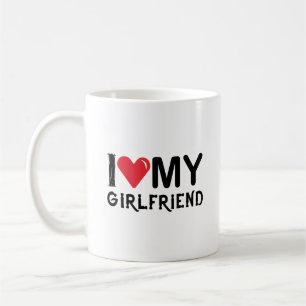I Kärlek My Girlvän-Valentines day-Romantic-Funny Kaffemugg