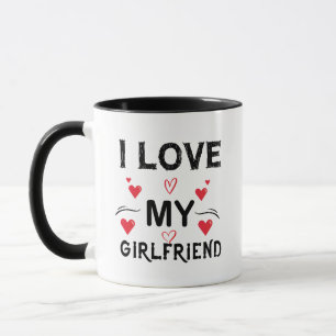 I Kärlek My Girlvän-Valentines day-Romantic-Funny Mugg