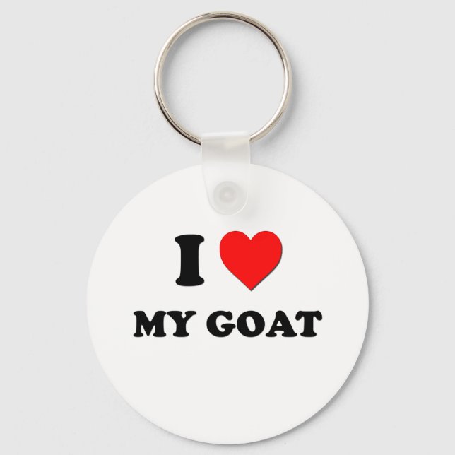 I Kärlek My Goat Nyckelring (Framsida)