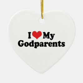 I Kärlek My Godföräldrar Ornament