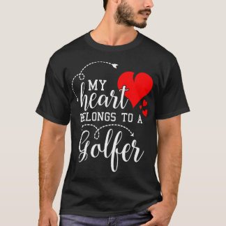 I Kärlek My Golfer Make-gåvor Valentines day T Shirt