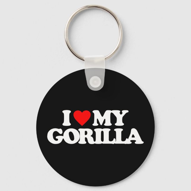 I KÄRLEK MY GORILLA NYCKELRING (Framsida)
