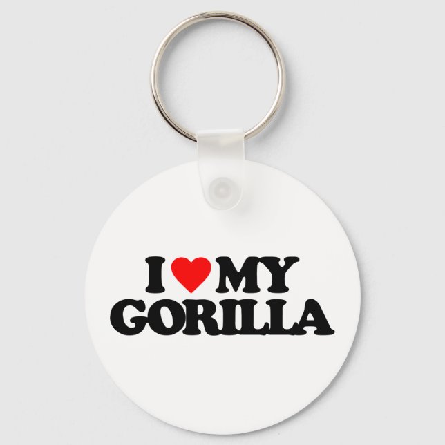 I KÄRLEK MY GORILLA NYCKELRING (Framsida)