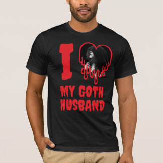 I Kärlek My Goth Make Red Blood Heart Photo T Shirt