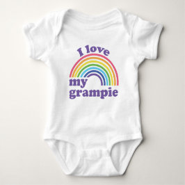 I Kärlek My Grampie - Cute Rainbow T Shirt