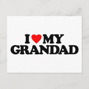 I KÄRLEK MY GRANDAD VYKORT