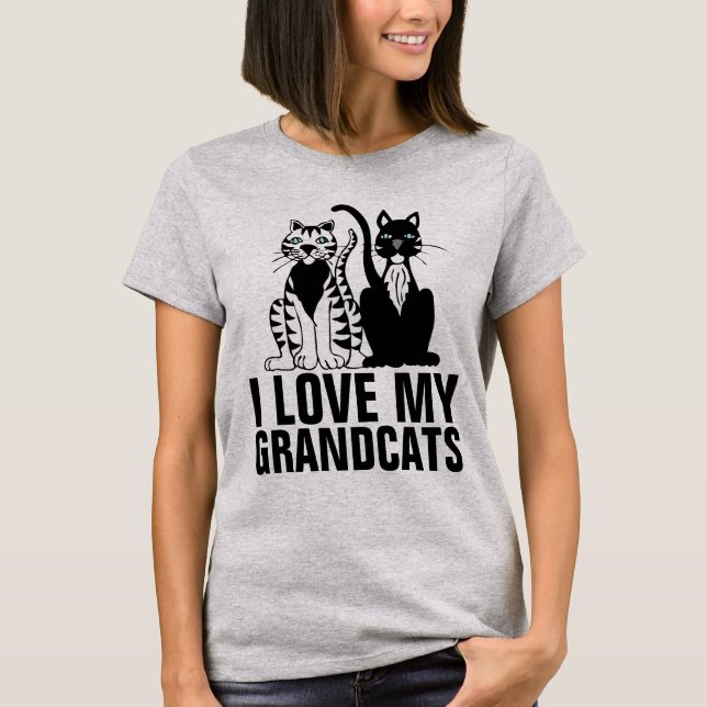 I KÄRLEK MY GRANDCATS T-SHIRTS (Framsida)