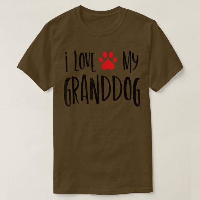 i kärlek my Granddog T Shirt (Design framsida)