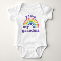I Kärlek My Grandma - Cute Rainbow