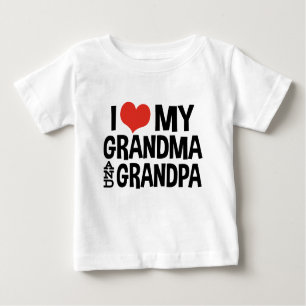 I Kärlek My Grandma och Grandpa T-shirt