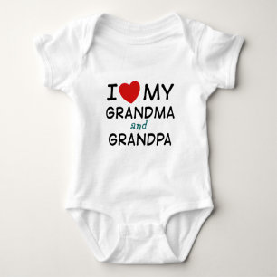 I Kärlek My Grandma och Grandpa Tröja