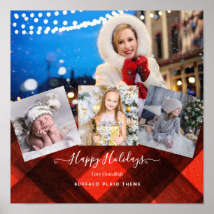 I Kärlek My GRANDMA - PHOTO COLLAGE Grandparent Gi Poster