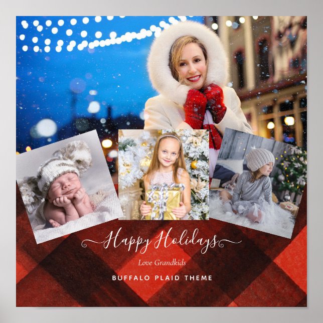 I Kärlek My GRANDMA - PHOTO COLLAGE Grandparent Gi Poster (Framsidan)