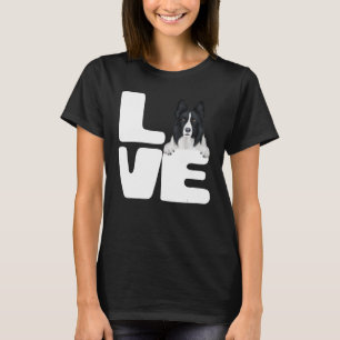 I Kärlek My Gräns Collie Hund älskare 1 T Shirt