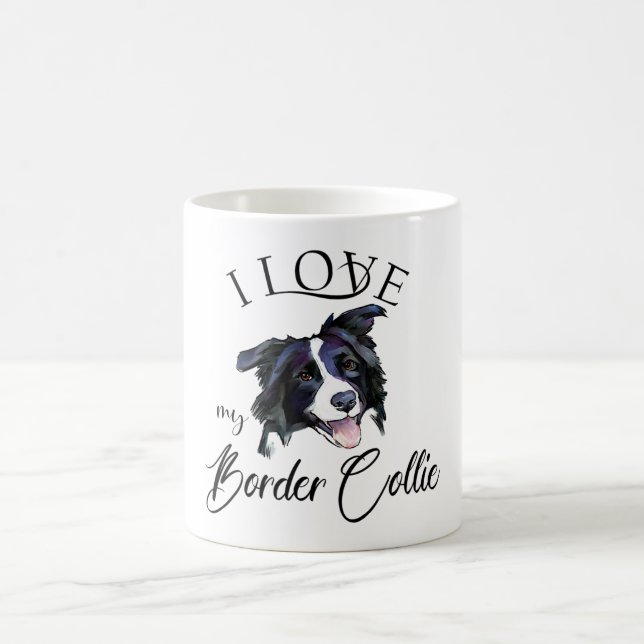 I Kärlek My Gräns Collie Kaffemugg (Center)