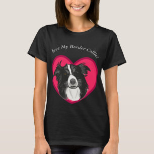 I Kärlek My gräns Collie T Shirt