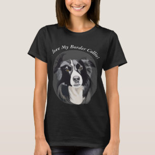I Kärlek My Gräns Collie T Shirt