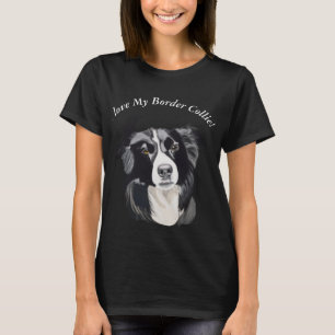 I Kärlek My Gräns Collie T Shirt