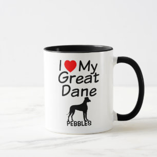 I Kärlek My Great dane Mugg