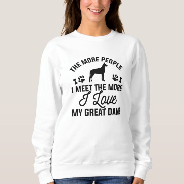 I Kärlek My Great dane T Shirt (Framsida)