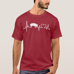 I Kärlek My Gris Heart Valve EKG Heartslag Funny T Shirt