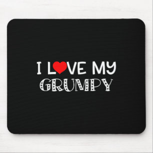 I Kärlek My Grumpy T Shirt Fars dag Underbar Gift Musmatta