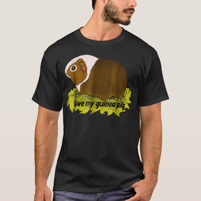 I Kärlek My Guinea Gris T Shirt (Framsida)