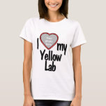 I Kärlek My Gul lab - Cute Heart Photo Hund älskar T Shirt<br><div class="desc">Den här roligtens t-shirt visar hur mycket du kärlekar din Gul lab! Skjortan har en roligt hjärtformade fotodroppe i ram där du kan ladda upp ett foto av din egen Gul lab. Hundälskarna kommer att falla i kärlek med roligtens anpassade t-shirt som gör att du kan ladda upp ditt eget...</div>