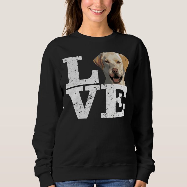 I Kärlek My Gul lab Labour Retriever Hund T Shirt (Framsida)