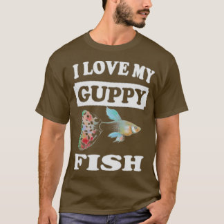 I Kärlek My Guppy Fish T Shirt