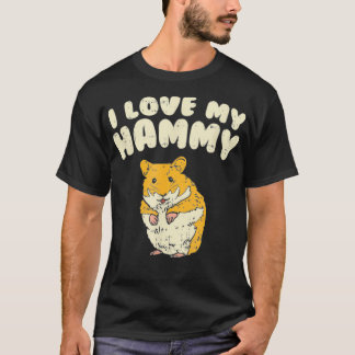 I Kärlek My Hammy - Cute Hamster T Shirt