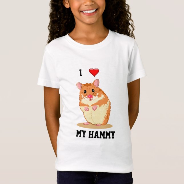 I Kärlek My Hammy Hamster T-shirt (Framsida)