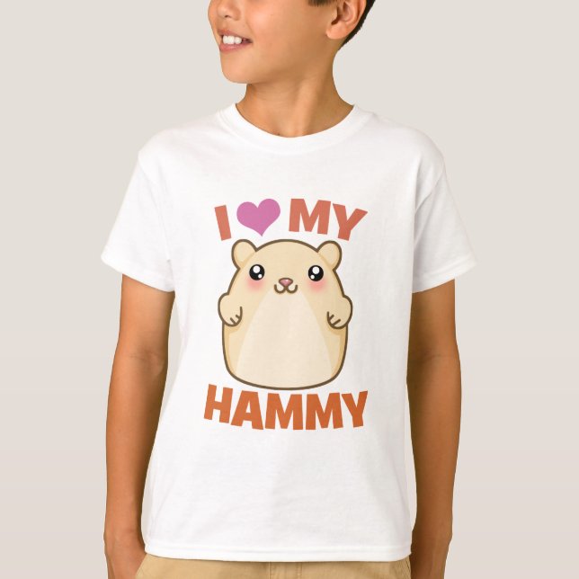 I Kärlek My Hammy Tee Shirt (Framsida)
