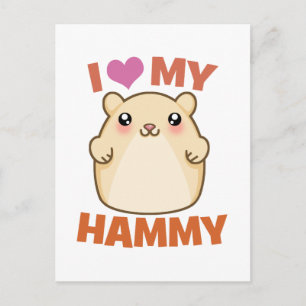 I Kärlek My Hammy Vykort
