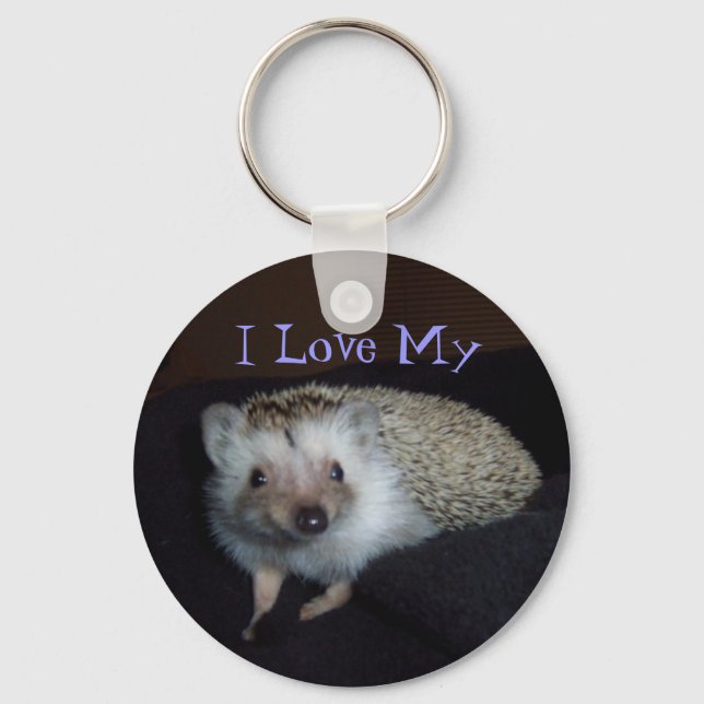I Kärlek My Hedgehog Keychain Nyckelring (Framsida)
