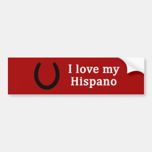I Kärlek My Hispano Horse Bildekal