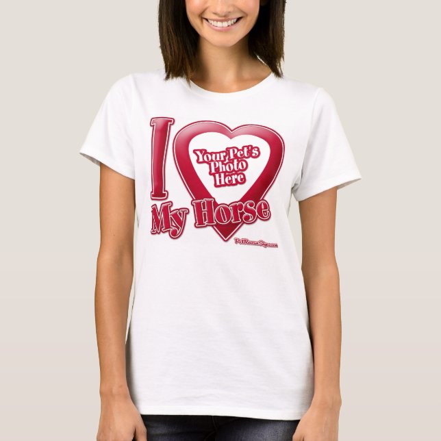 I Kärlek My Horse - Foto Tee (Framsida)