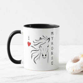 I Kärlek My Horse Graphic Mugg