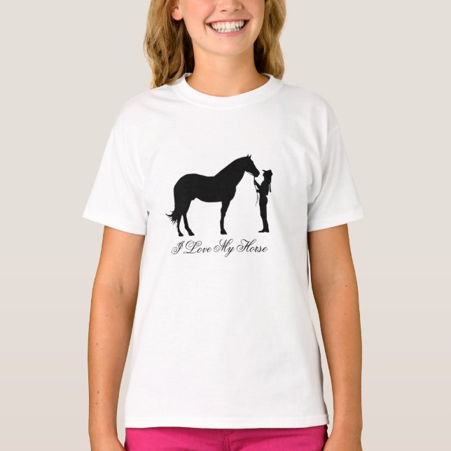 I Kärlek My Horse Tee Shirt (Framsida)