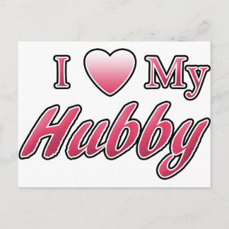 I Kärlek My Hubby Vykort