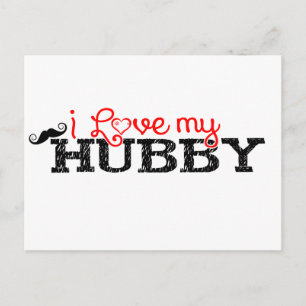 I Kärlek my Hubby Vykort