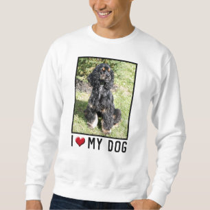 I Kärlek My Hund (Cocker Spain) Photo Lång Ärmad Tröja