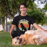 I Kärlek My Hund Cute Golden Retriever Sunset T Shirt<br><div class="desc">Jag Kärlek min gyllene riddare. Cute hund älskare-gåva till en ägare av en gyllene hämtare eller Labrador-hämtare. En vacker veterinär som har en återgångsbild av söten och en silhuett av coolans valp av det bästa djuret.</div>