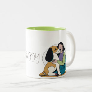 I Kärlek My Hund - Female utgåva 3 Två-Tonad Mugg