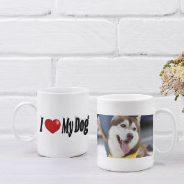 I Kärlek My Hund-foto Kaffemugg