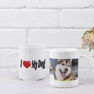 I Kärlek My Hund-foto Kaffemugg